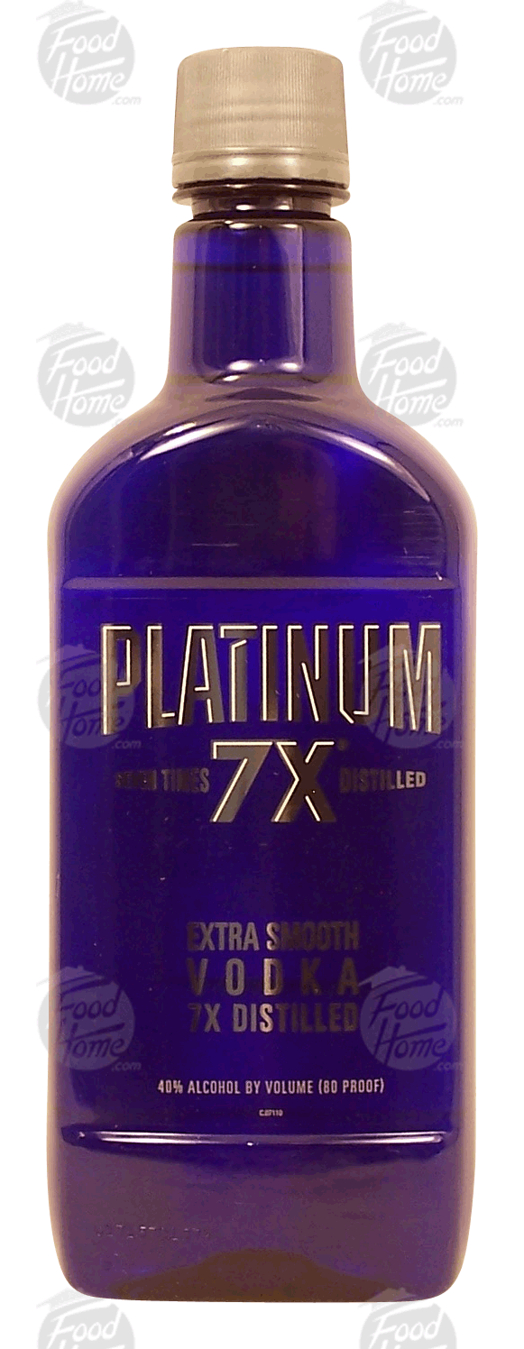 Platinum Extra Smooth vodka, 7 times distilled, 40% alc. by vol. Full-Size Picture